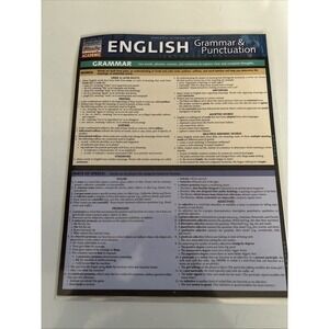 QuickStudy English: Grammar & Punctuation‎ Laminated Study Guide